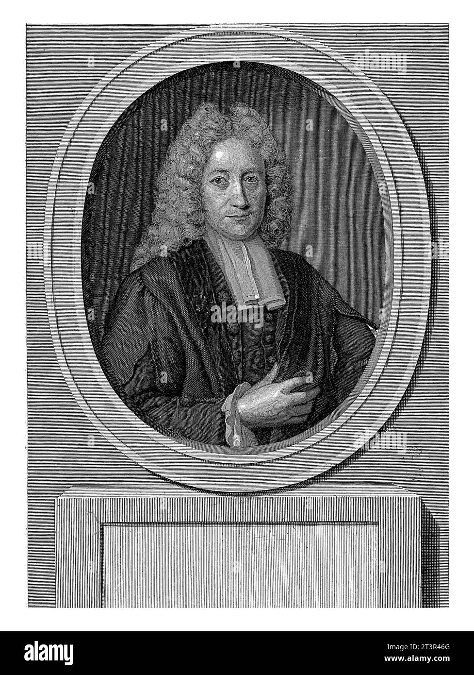 Adriaan Reland, professeur de langues orientales, cartographe et poète néo-latin, à l'âge de 36 ans. Banque D'Images