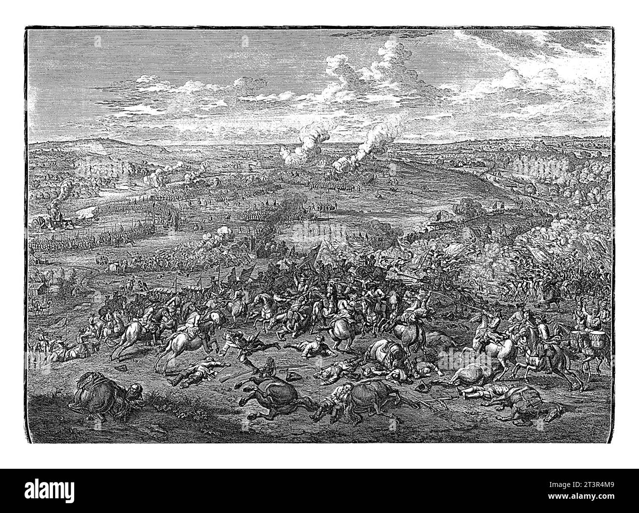 Bataille de Hochstadt, 1704, Jan van Huchtenburg, 1729 bataille de Hochstadt (bataille de Blenheim) avec une victoire alliée sur les Français, 13 août 17 Banque D'Images