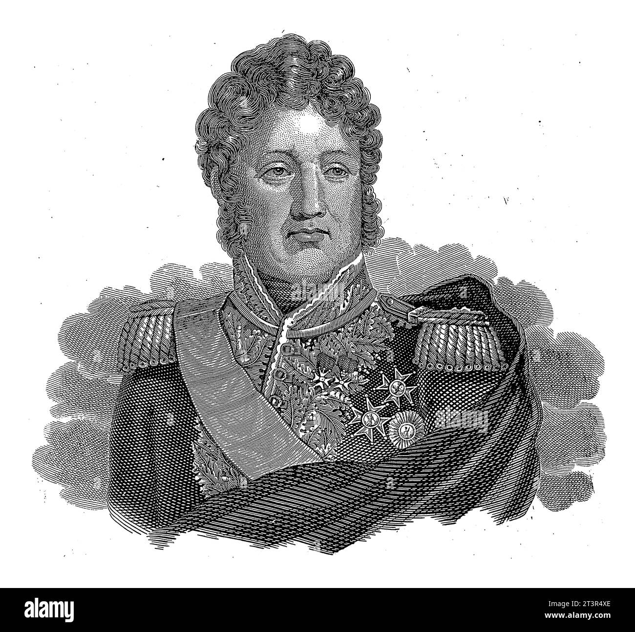 Portrait de Louis Philippe Ier, Roi de France, G. Mussi, 1875 - 1920, gravé vintage. Banque D'Images