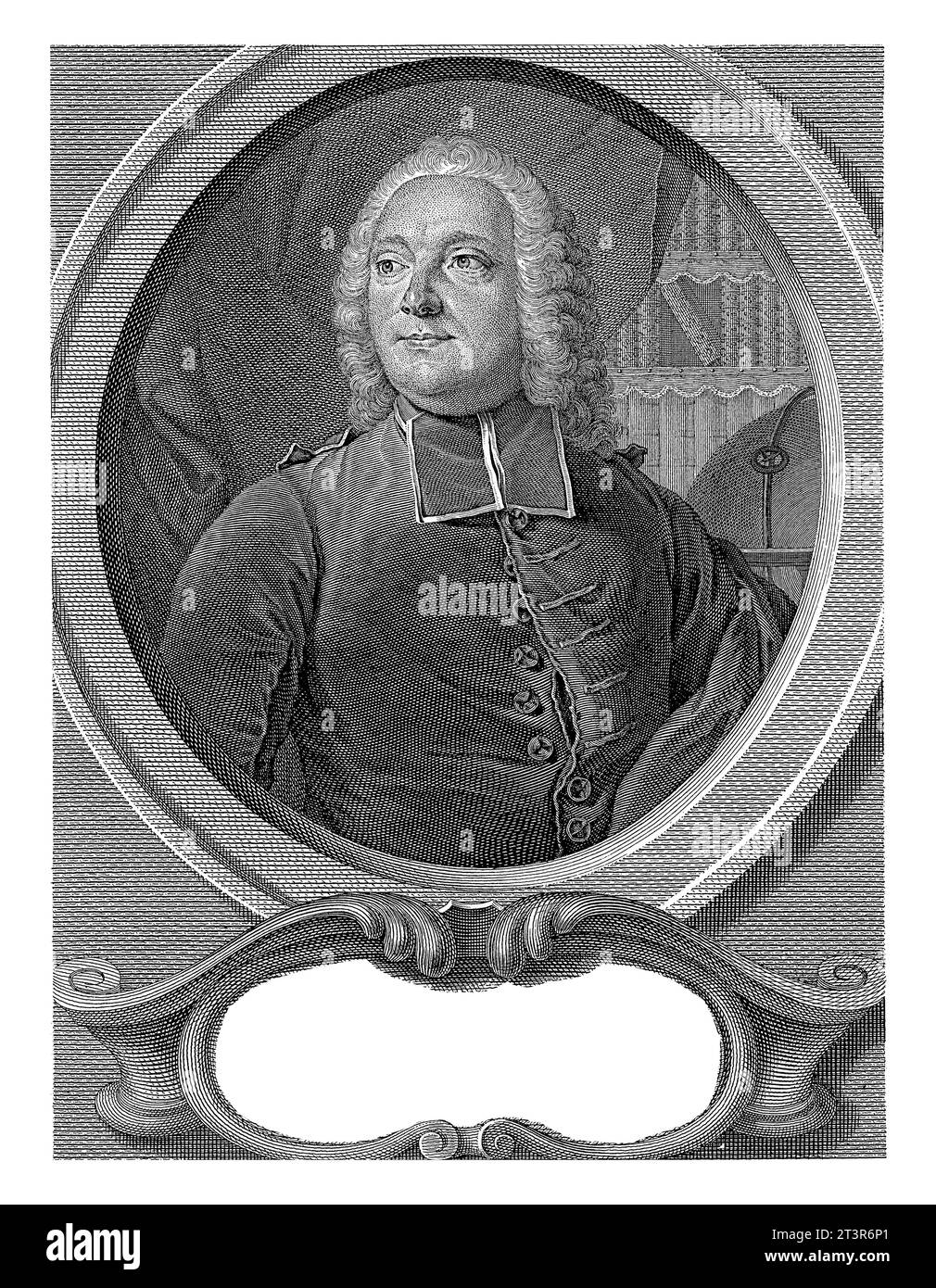 Portrait d'Antoine François Prevost, Jacob van der Schley, d'après Georg Friedrich Schmidt, 1746 Portrait de l'auteur français Antoine François Prevost Banque D'Images