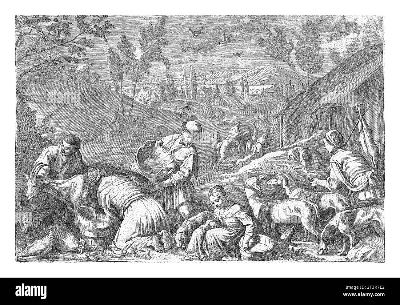 Spring, Jan van Ossenbeeck, d'après Nikolaas van Hoy Banque D'Images Spring, Jan van Ossenbeeck, d'après Nikolaas van Hoy Banque D'Images