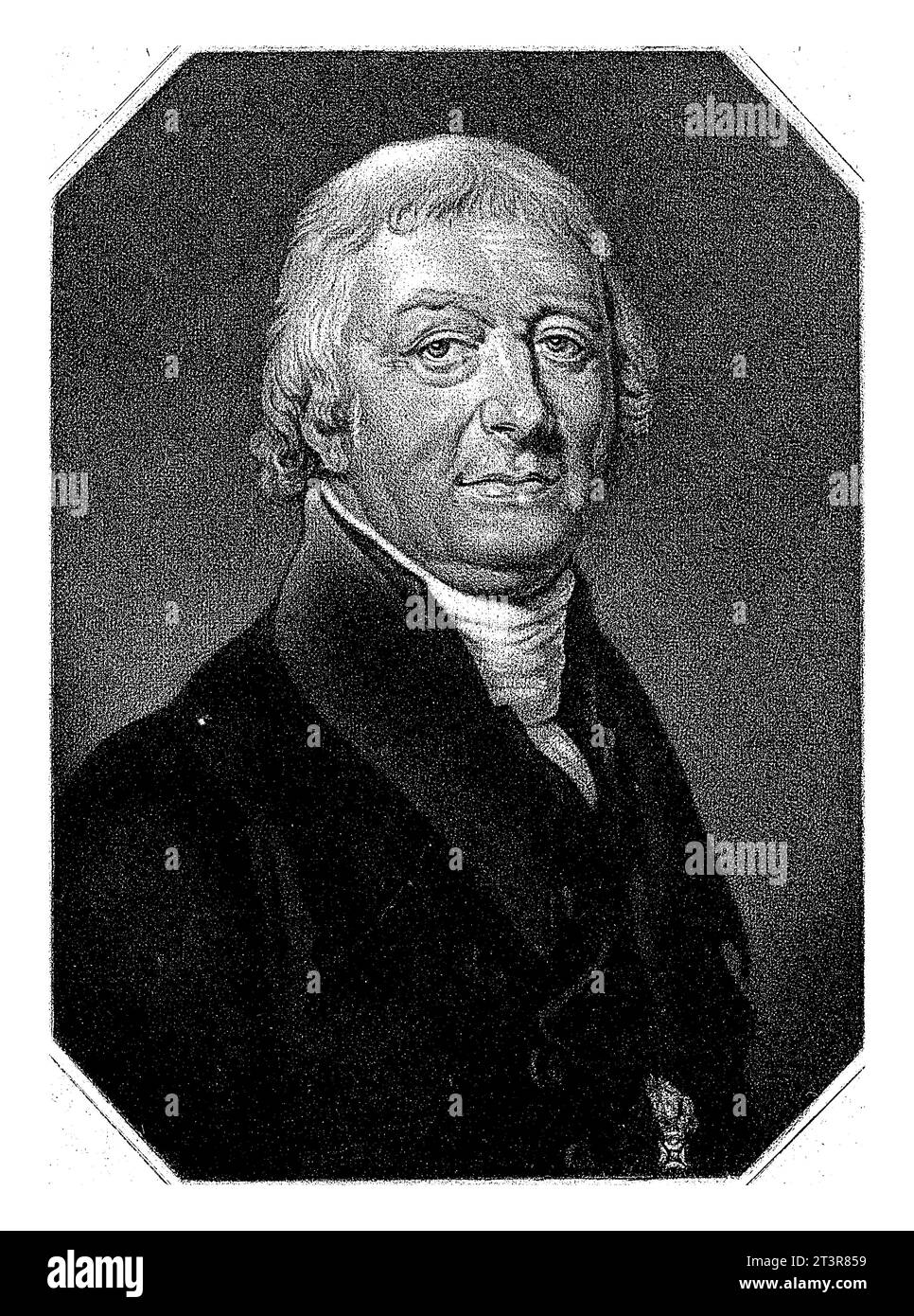 Portrait de Johannes Hendricus van der Palm, Frederik Christiaan Bierweiler, 1793 - c. 1840 Johannes Hendricus van der Palm, prédicateur, théologien et Banque D'Images