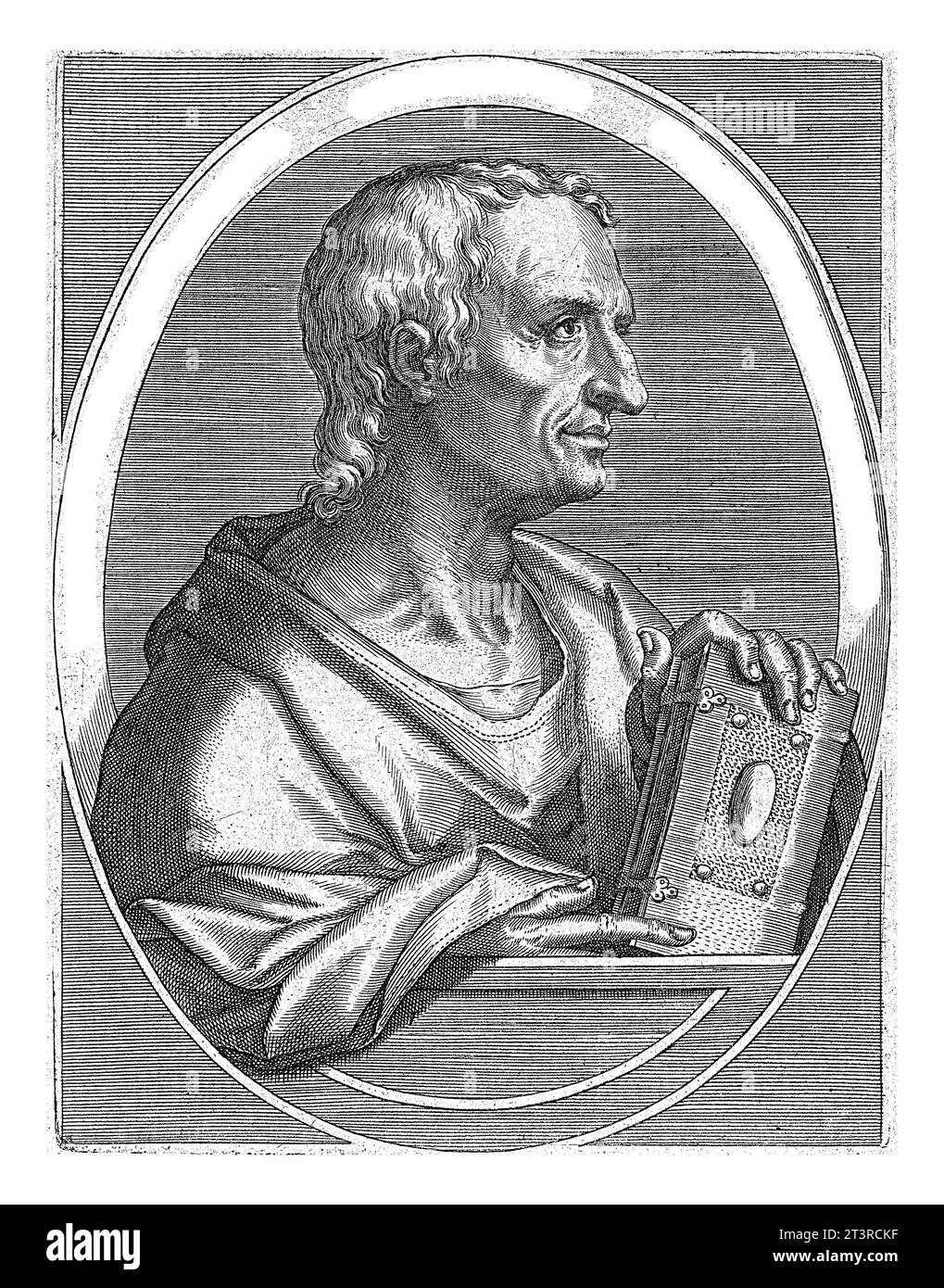 Samuel, Cornelis Galle (I), d'après Jan van der Straet, 1613, gravé vintage. Banque D'Images