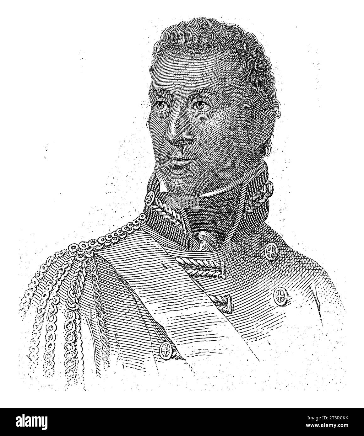 Portrait d'Arthur Wellesley, duc de Wellington, Jacob Ernst Marcus, 1814 - 1826 buste du maréchal de l'armée anglaise, Banque D'Images