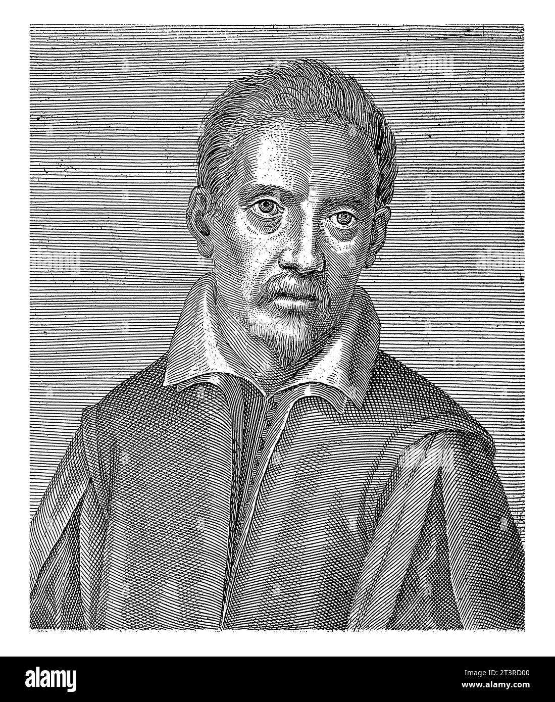 Portrait du peintre Sante Peranda, Monogrammiste IP (Italie), c. 1600 - c. 1699 Banque D'Images