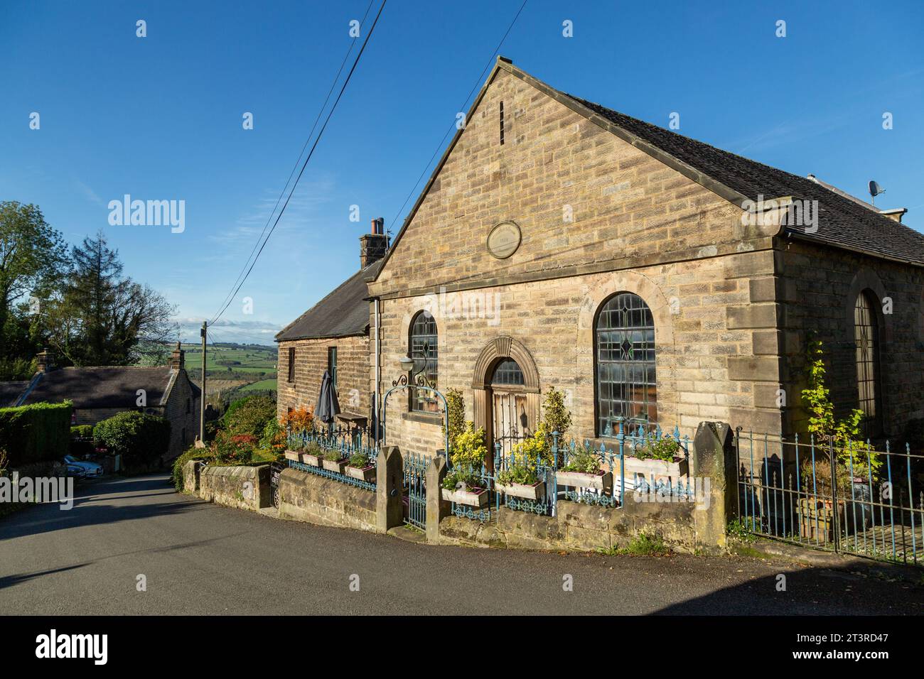 Stanton in Peak un joli petit village dans le Derbyshire, en Angleterre Banque D'Images