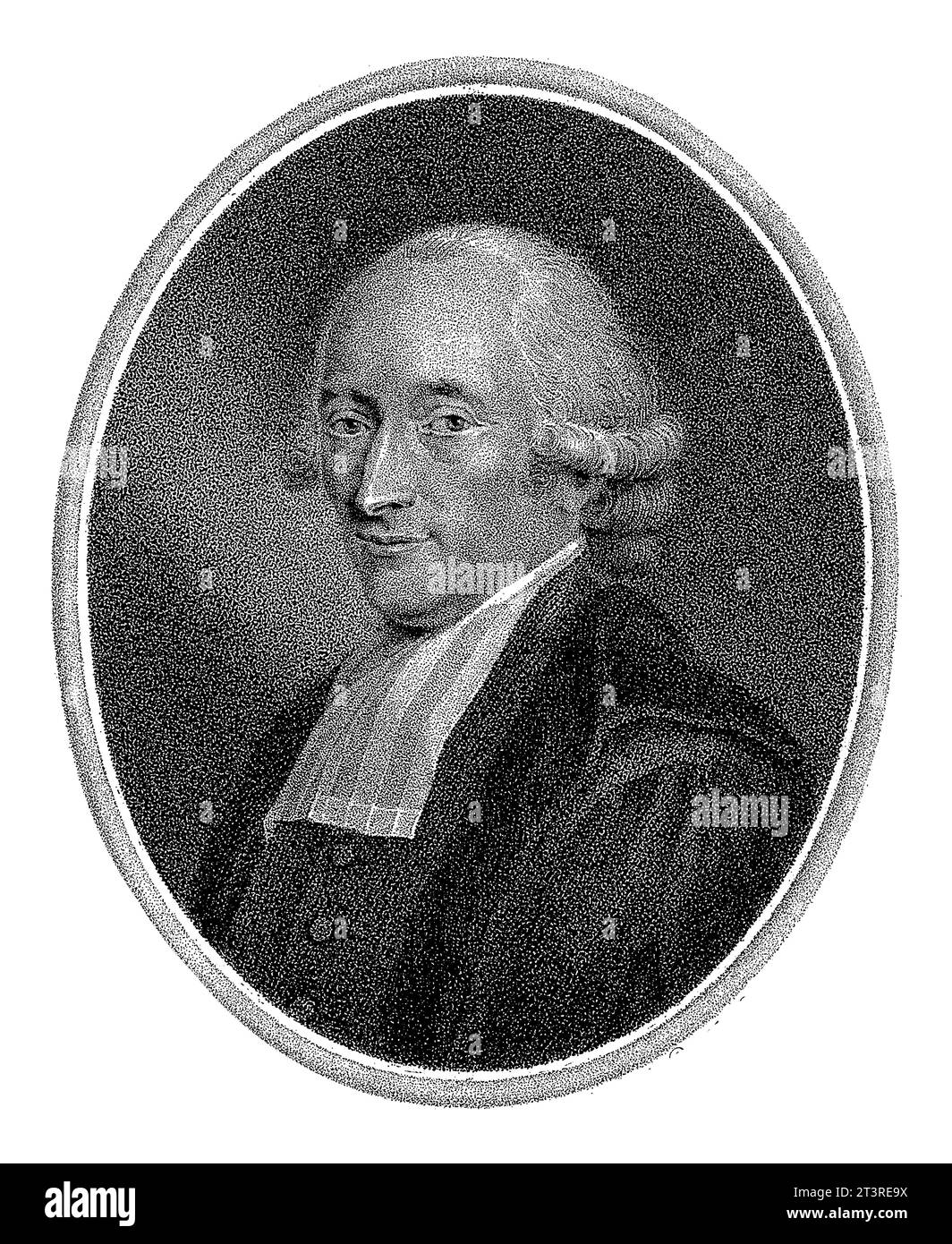 Portrait de Hendrik Constantijn Cras, Lambertus Antonius Claessens, d'après Adriaan de Lelie, c. 1792 - c. 1808 Banque D'Images