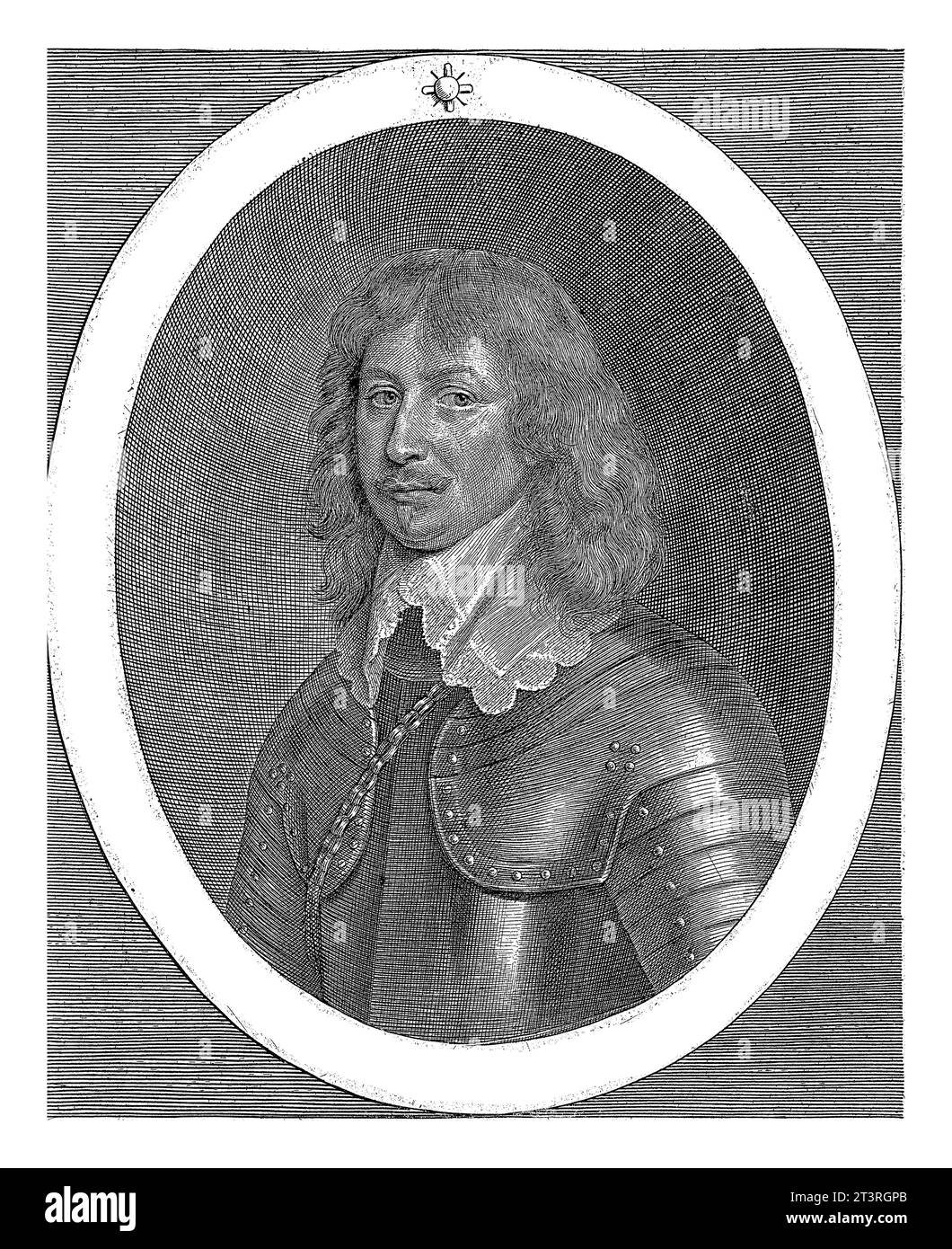 Portrait de Karl von Rabenhaupt, Crispijn van den Queborn, 1644 Portrait du lieutenant-général Karl Rabenhaupt, baron de Sucha, héritier de Lichtenberg an Banque D'Images