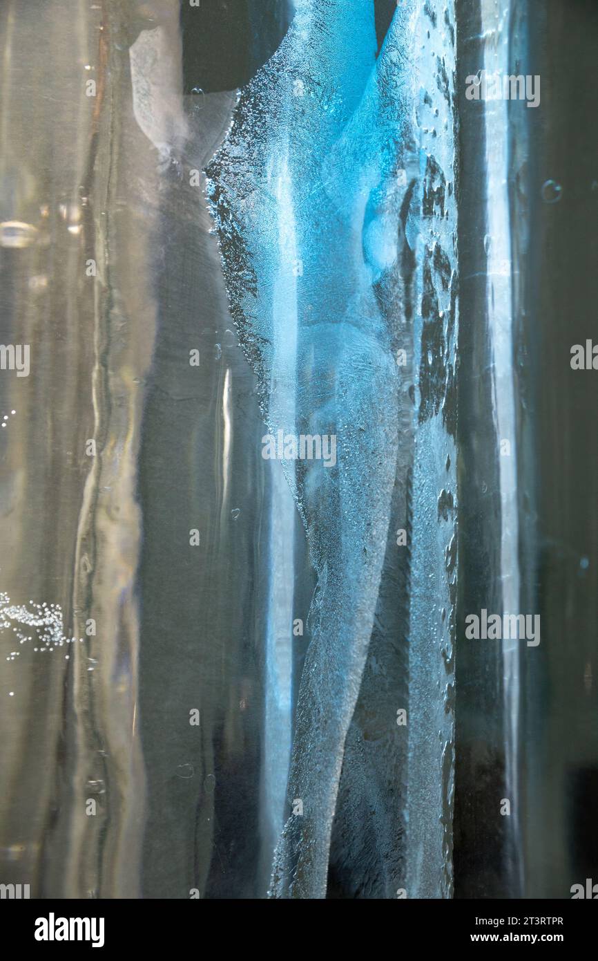 Glace bleue dans le parc national d'Abisko Banque D'Images