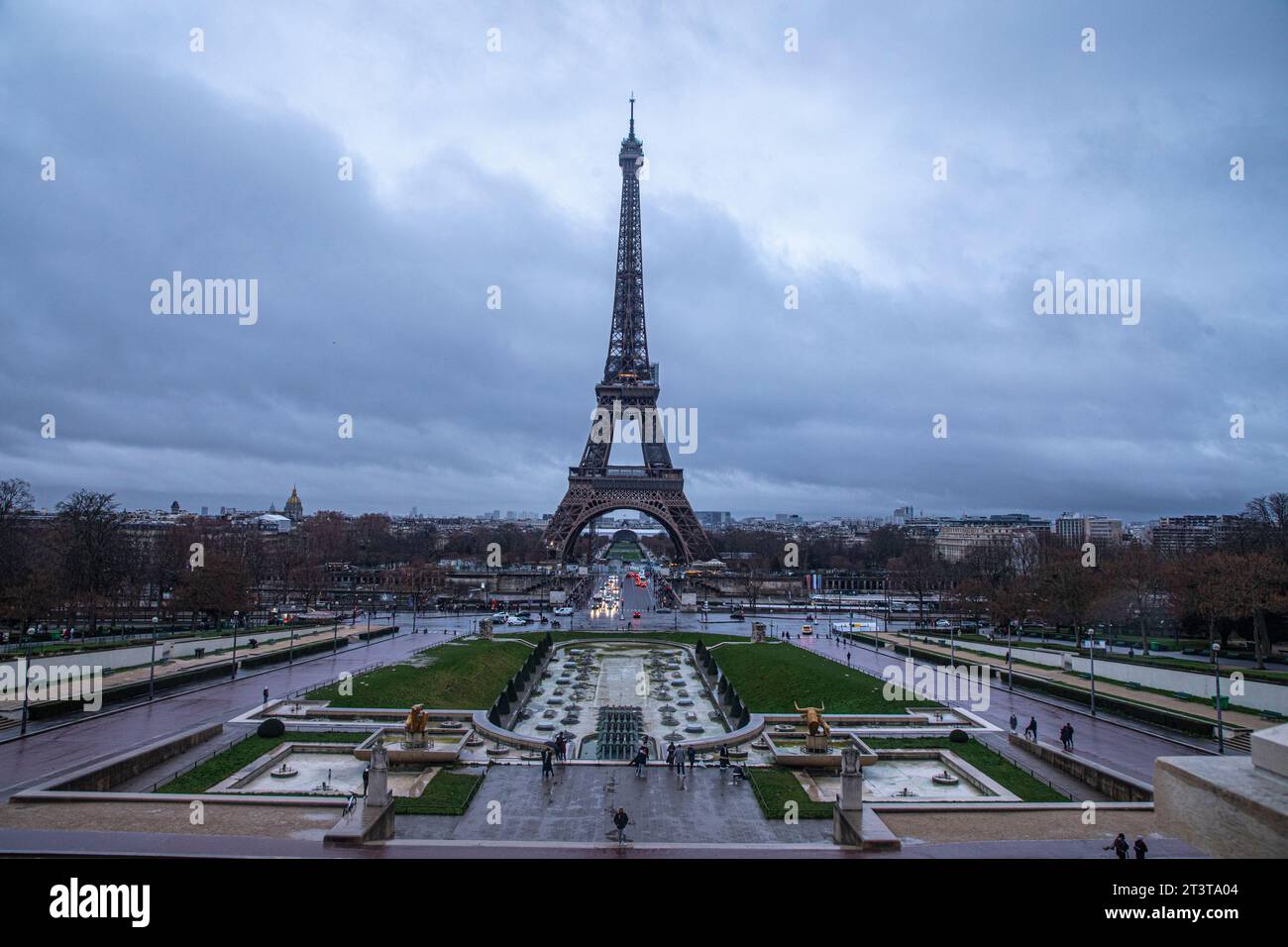 La Tour Eiffel à Paris, France. Banque D'Images