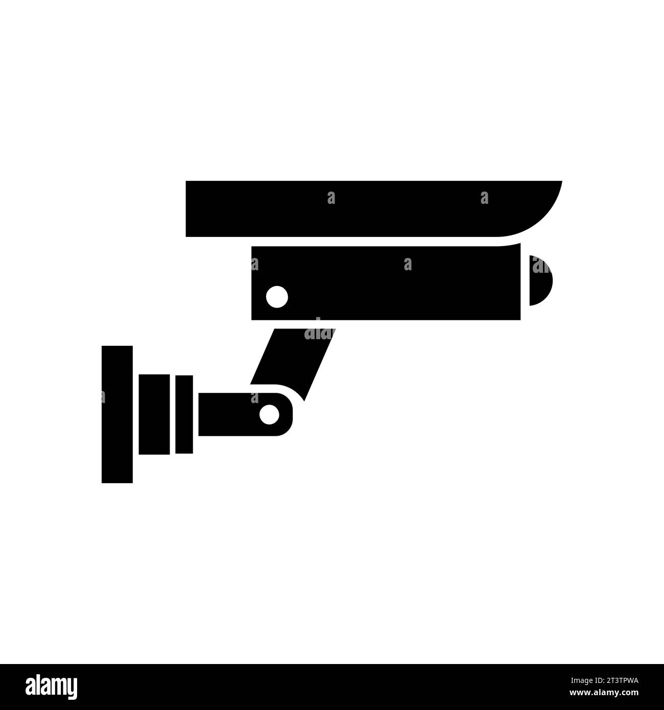 Icône caméra CCTV. Illustration vectorielle de l'icône de remplissage de caméra CCTV de style glyphe Illustration de Vecteur