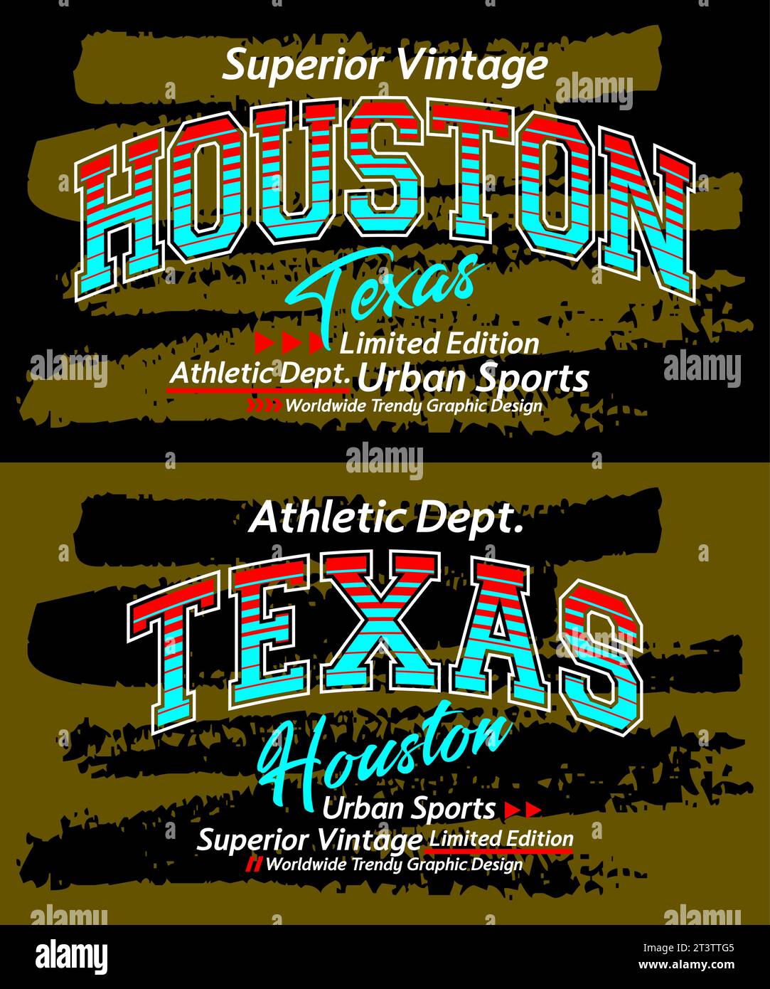 Houston Texas typeface grunge vintage College, typographie, pour t-shirt, affiches, étiquettes, etc Illustration de Vecteur