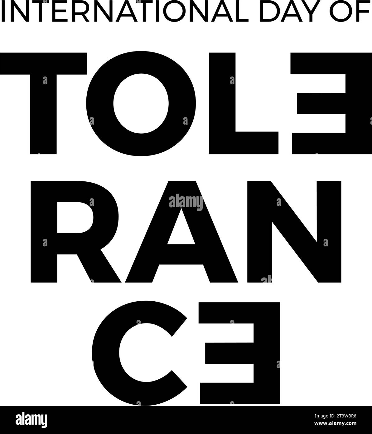 conception pour célébrer la journée internationale de la tolérance dans le vecteur Illustration de Vecteur