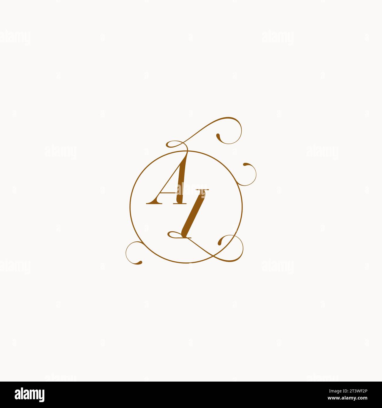 Ai logo de mariage unique symbole de votre mariage et vous pouvez l'utiliser sur votre papeterie de mariage Illustration de Vecteur