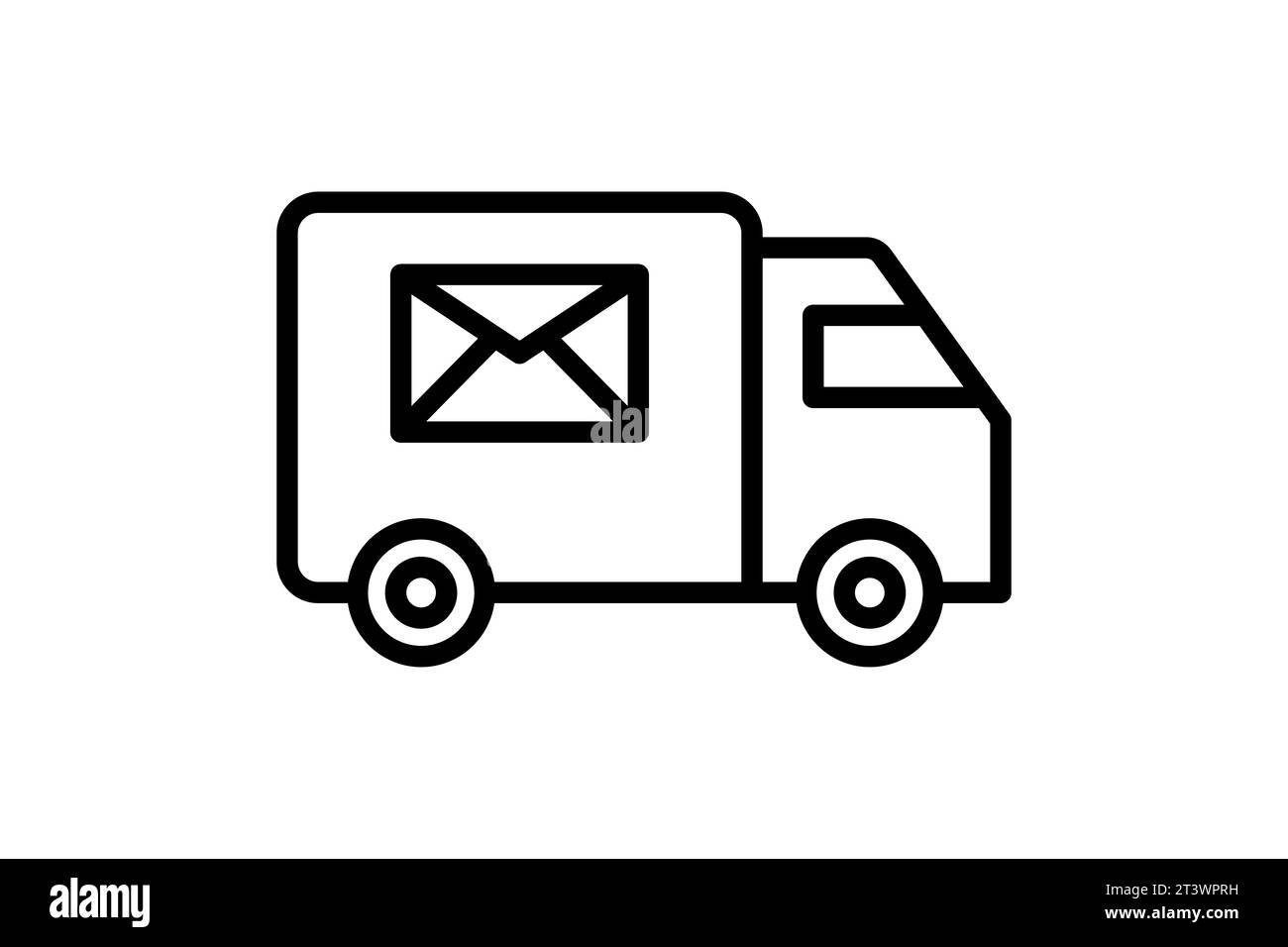 Icône envoi par e-mail. Icône associée à la livraison. convient pour le site web, l'application, les interfaces utilisateur, imprimable, etc Style d'icône de ligne. Conception vectorielle simple edita Illustration de Vecteur