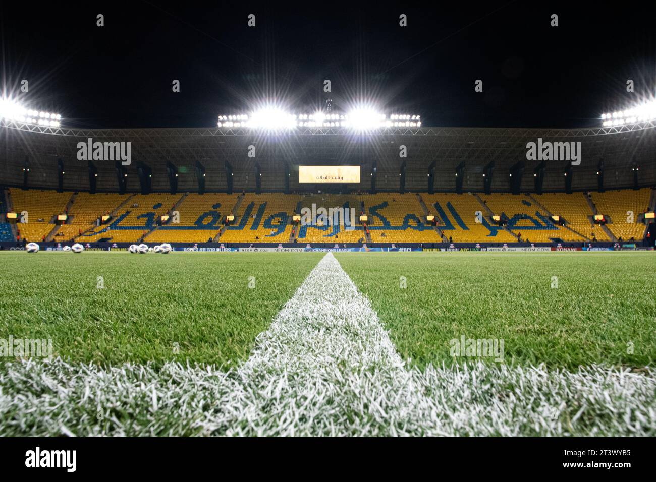 Vue générale du King Saud University Stadium, connu sous le nom de Al-Awwal Park pour des raisons de sponsoring, avant le match Al Nassr (KSA) vs Al Duhail SC (QAT) jour 3 de la Ligue des Champions AFC 2023-24 Groupe E le 24 octobre 2023 à Riyad, Arabie saoudite. Photo de Victor Fraile / Power Sport Images Banque D'Images