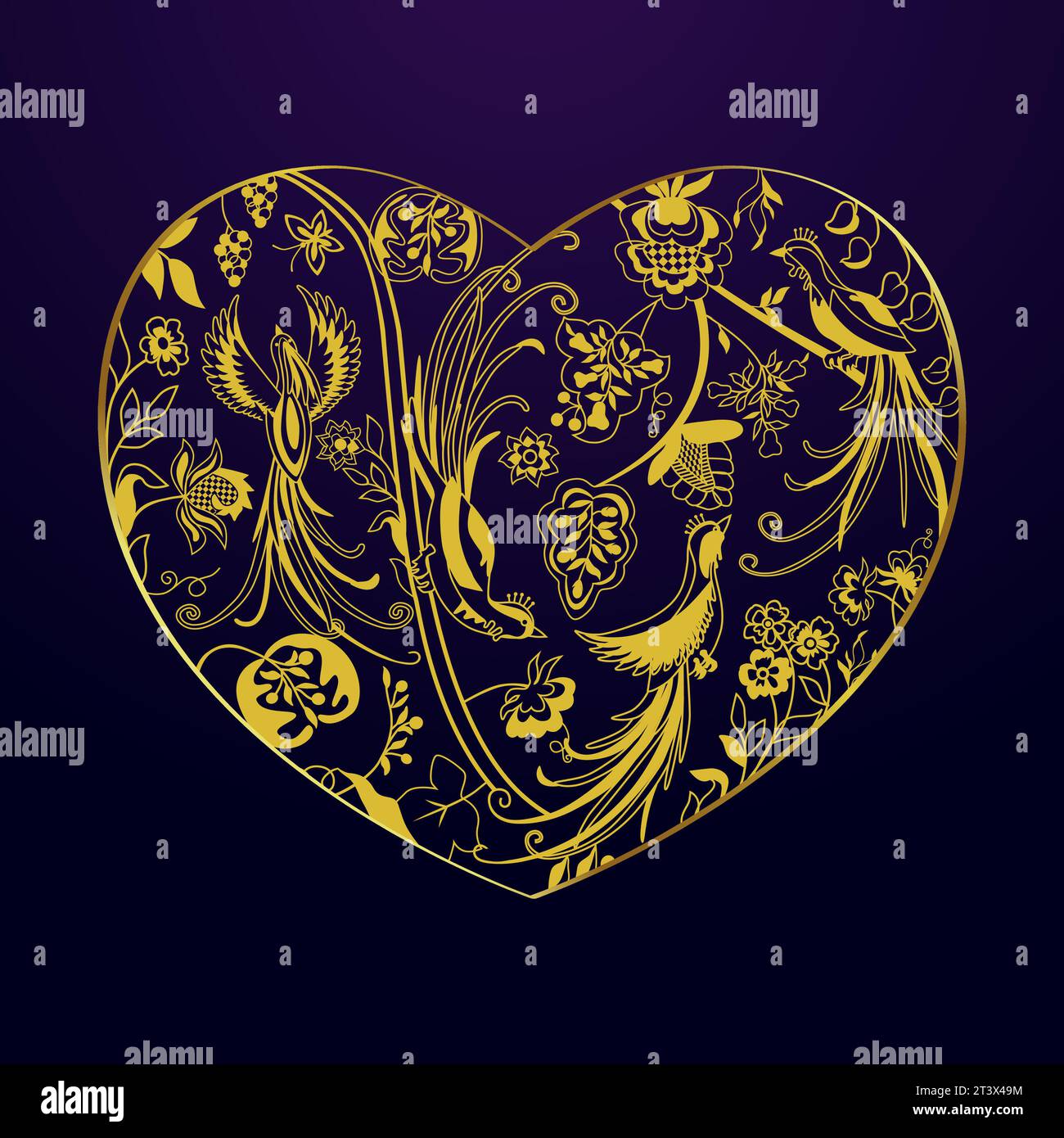 Concept de logo ethnical Heart. Belle icône de coeur avec motif folklorique. Conception graphique. Modèle d'identification de marque. Idée de bijoux. Style artistique élégant. Illustration de Vecteur