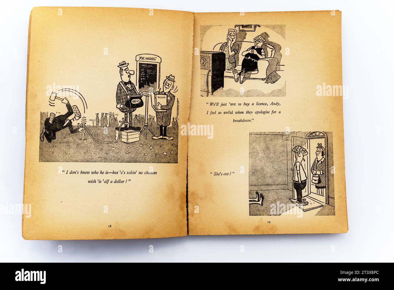 La vie avec Andy Capp livre de dessins animés vintage Banque D'Images