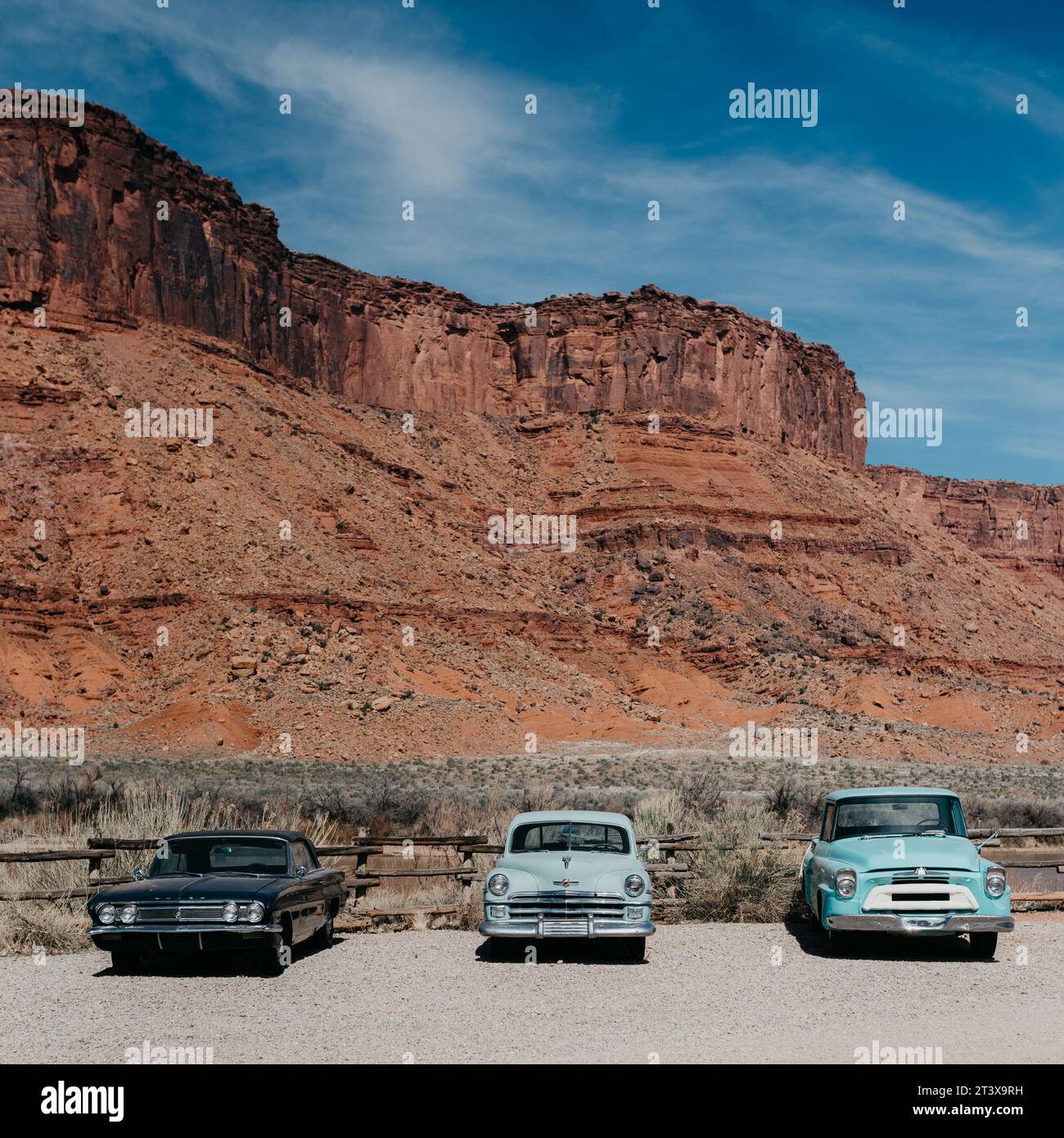 Vieilles voitures anciennes dans l'Utah Banque D'Images