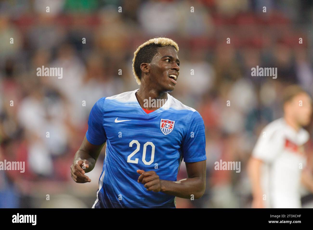 Gyasi Zardes (20) USA Aktion Deutschland - USA 1:2 Fussball Laenderspiel in Koeln, Deutschland am 10.06.2015 Banque D'Images