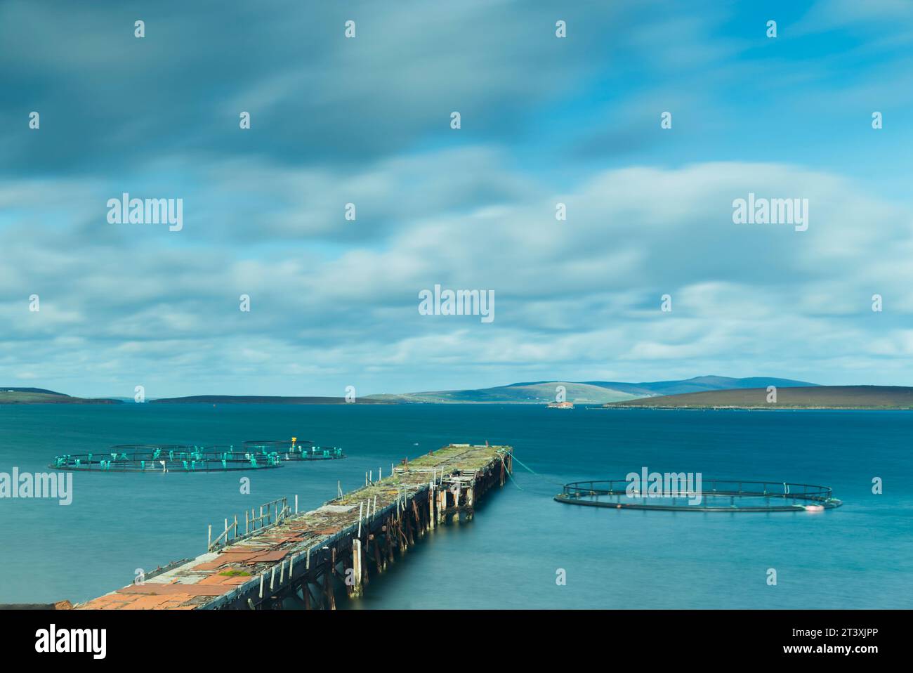 Quai désaffecté de la 2e Guerre mondiale, Rinnigill, île de Hoy Banque D'Images