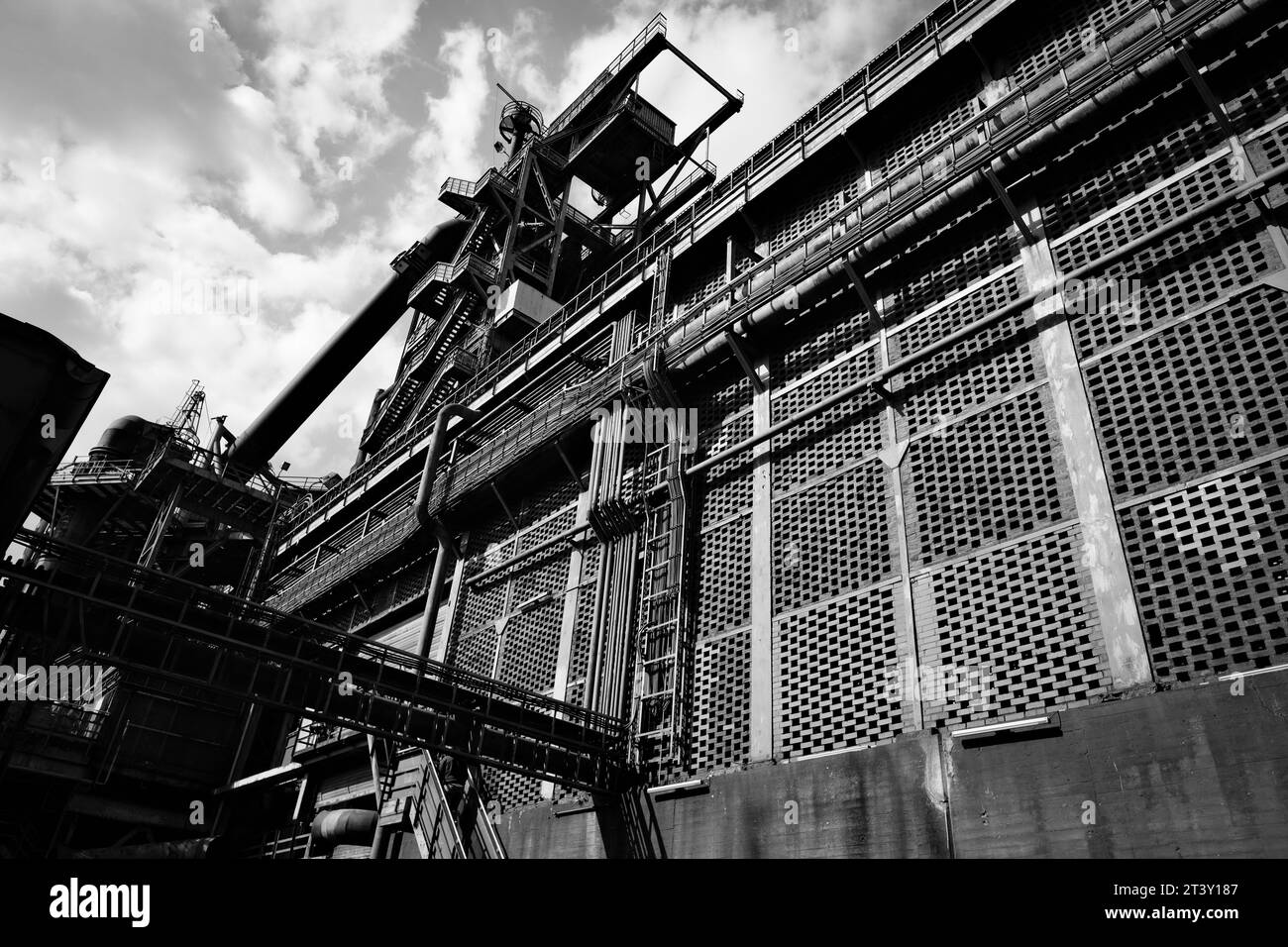 Stahlwerk Hochofen Landschaftspark Duisburg Nord Ruhrgebiet Ruhr Area Allemagne Banque D'Images