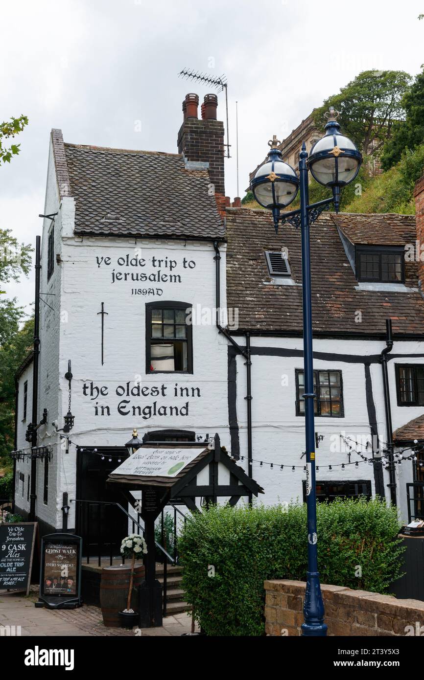YE Olde Voyage à Jérusalem, Nottingham Banque D'Images