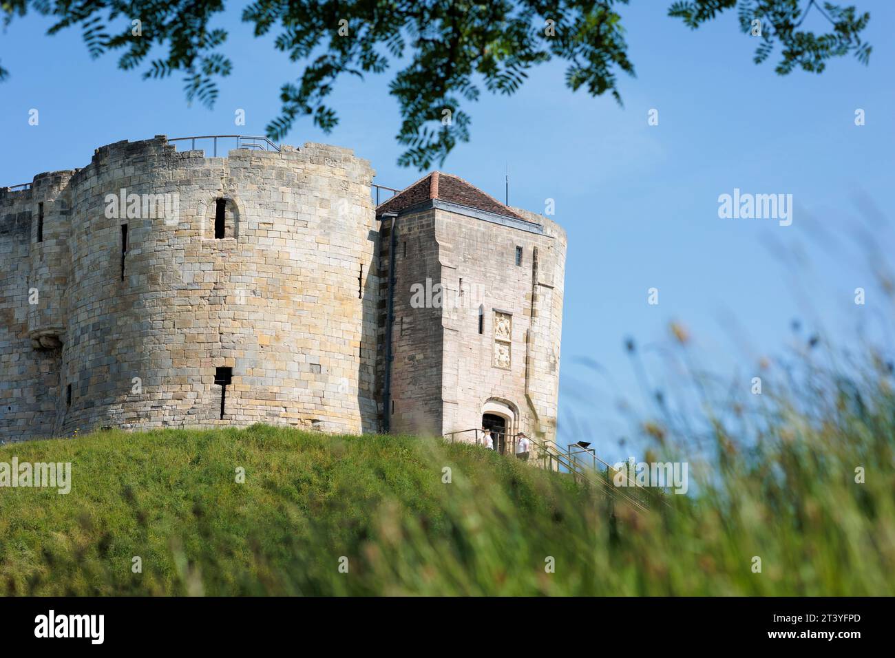 Cliffords Tower York Yorkshire Angleterre Banque D'Images