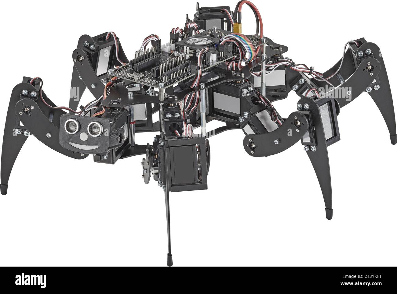 Bug futuriste de robot contrôlé par ordinateur Banque D'Images