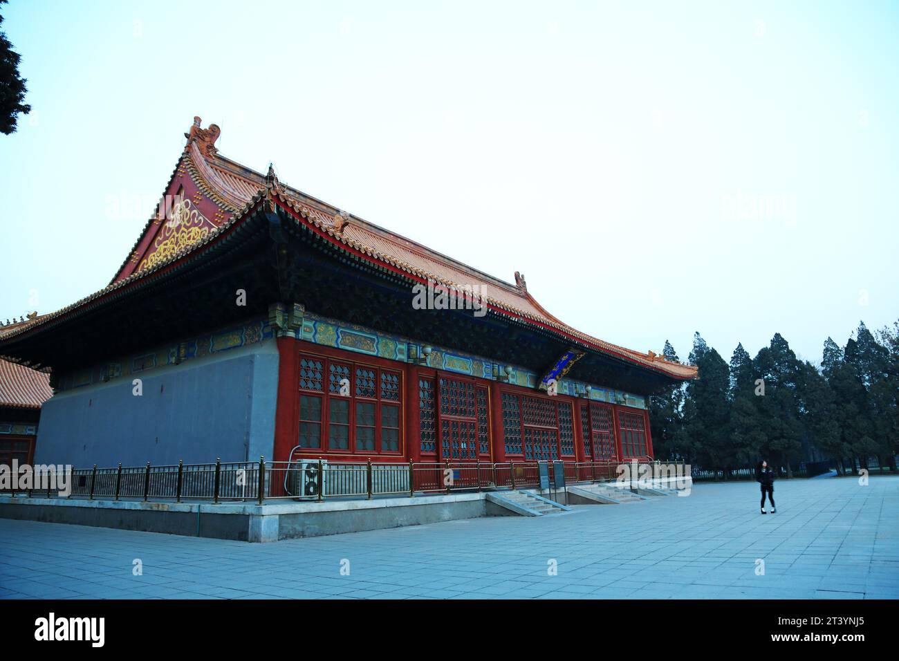 PÉKIN - décembre 22 : architecture paysagère de la salle Zhongshan, dans le parc Zhongshan, le 22 décembre 2013, pékin, chine. Banque D'Images