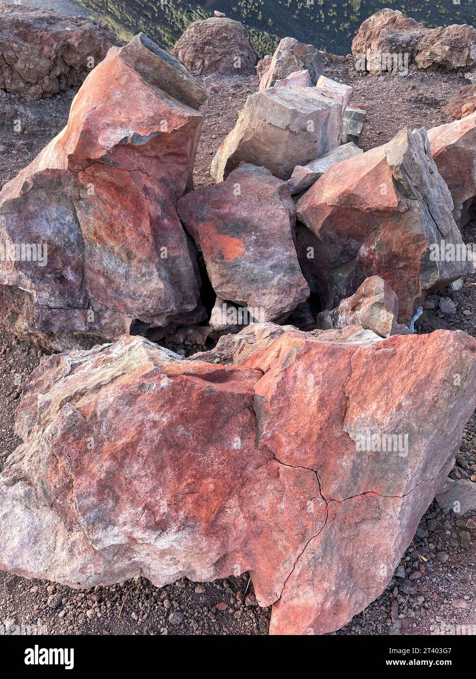 L'Italie, la Sicile, l'Etna Banque D'Images