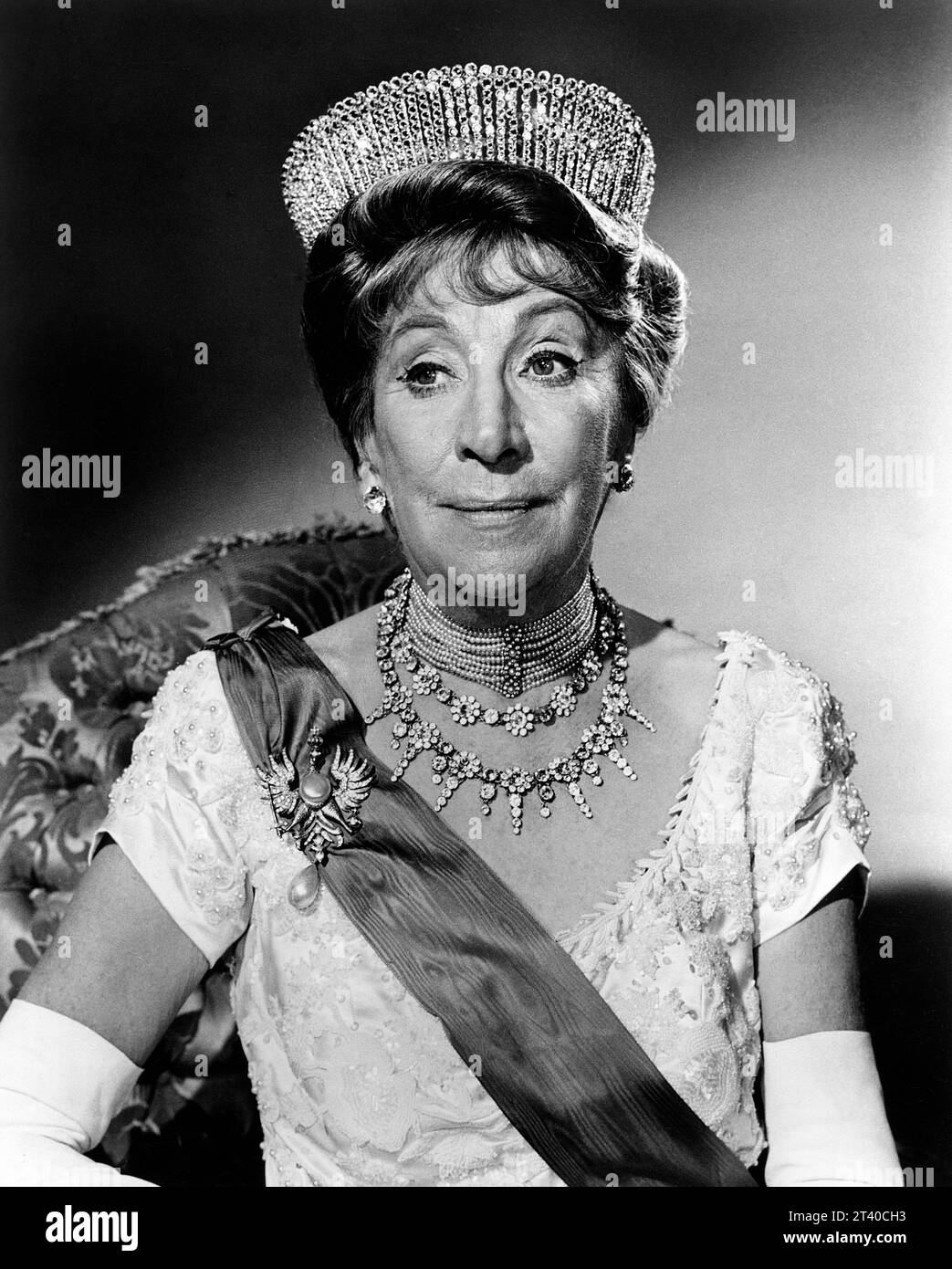 Martita Hunt, portrait publicitaire pour le film musical, 'l'insubmersible Molly Brown', MGM, 1964 Banque D'Images