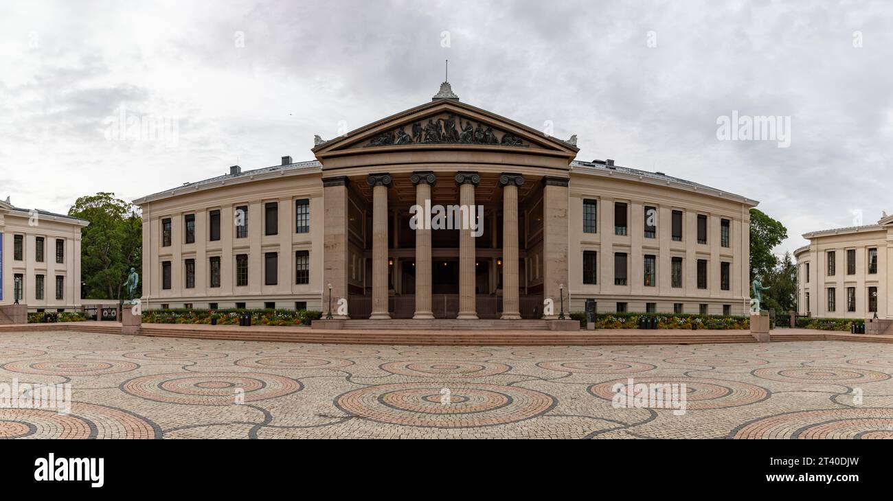 Une photo du bâtiment de l'Institut scandinave de droit maritime de l'Université d'Oslo. Banque D'Images