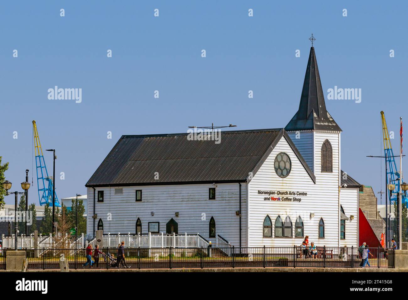 L'Église norvégienne, Cardiff Bay Banque D'Images