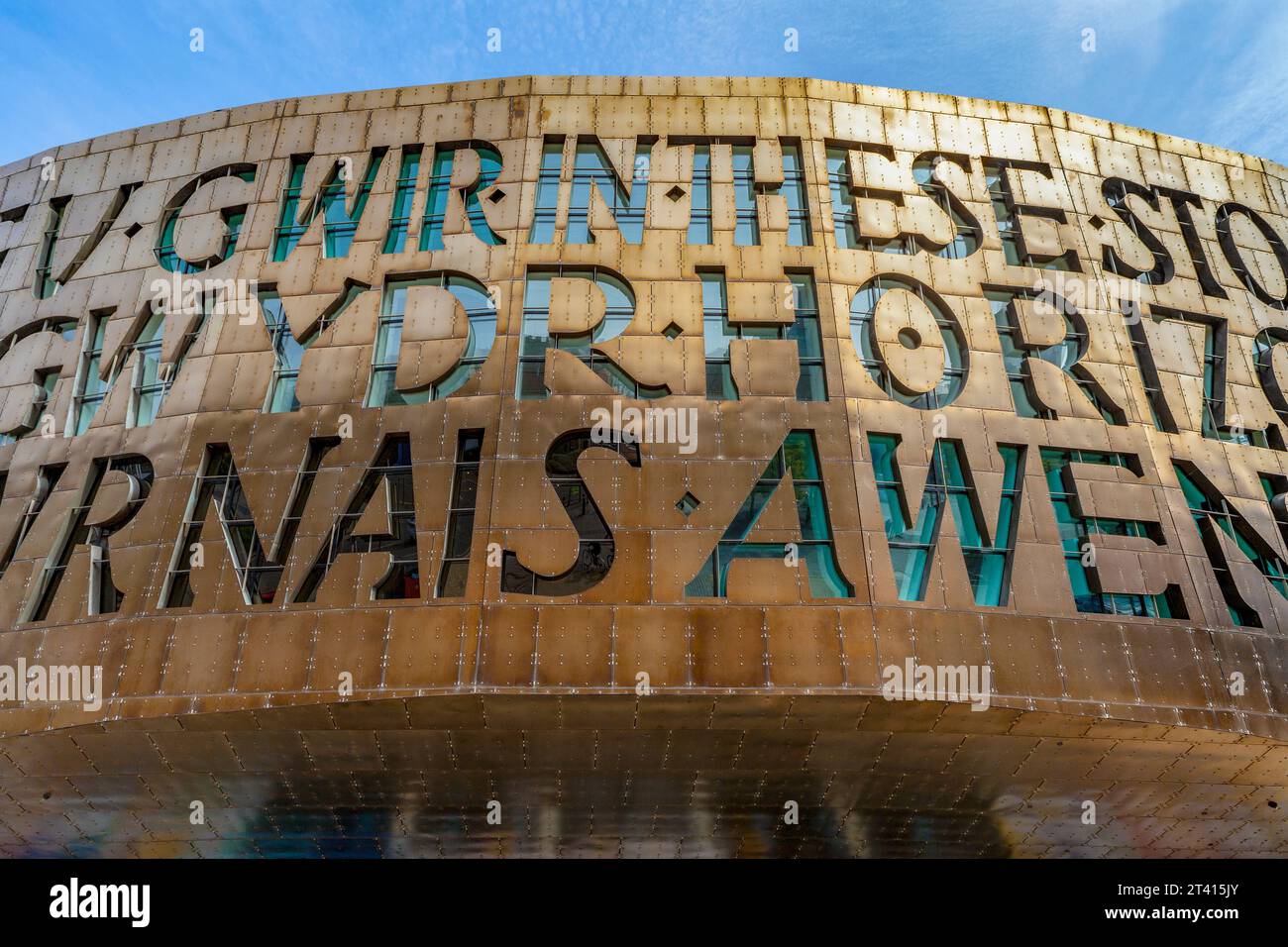 Le Wales Millennium Centre, la baie de Cardiff, Pays de Galles Banque D'Images