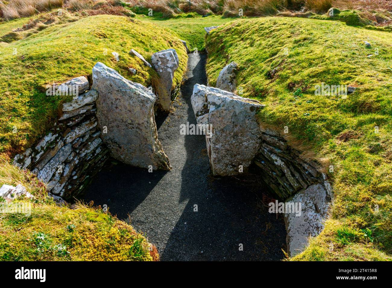 Le Cairn o'get chambered cairn, Caithness, Écosse, Royaume-Uni Banque D'Images