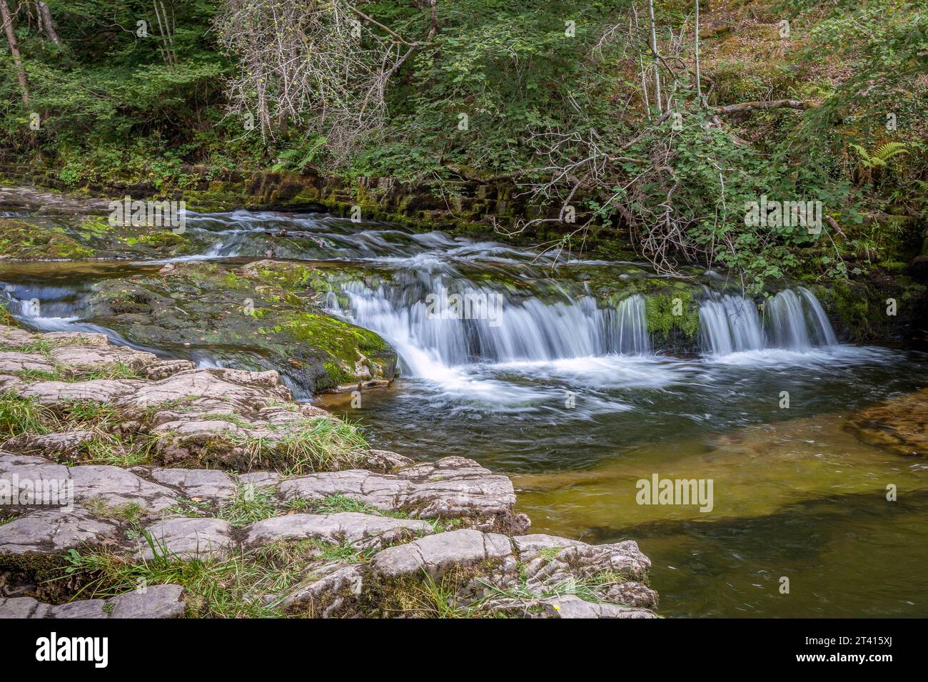 Sgwd yr Eira, une cascade populaire dans le sud du pays de Galles, près d'Ystradfellte Banque D'Images