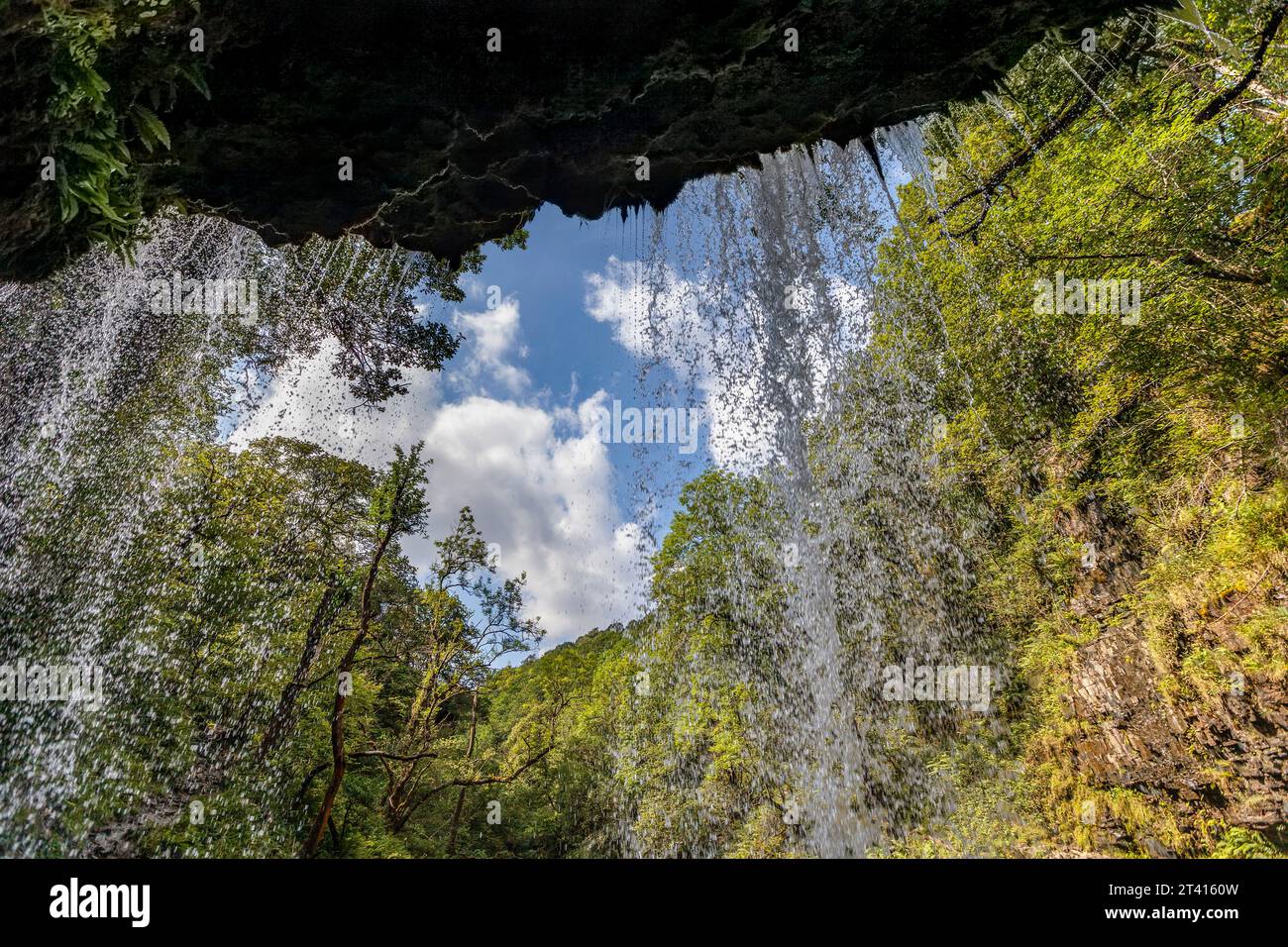 Sgwd yr Eira, une cascade populaire dans le sud du pays de Galles, près d'Ystradfellte Banque D'Images