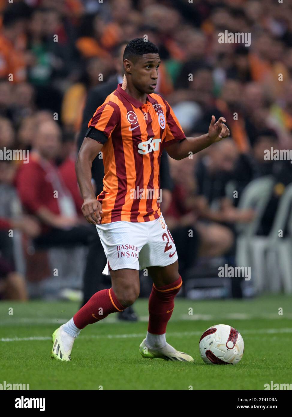 ISTANBUL - tête de Galatasaray lors du match turc Super LIG entre Galatasaray AS et Besiktas AS au Rams Global Stadium le 21 octobre 2023 à Istanbul, Turquie. ANP | Hollandse Hoogte | GERRIT VAN COLOGNE Banque D'Images
