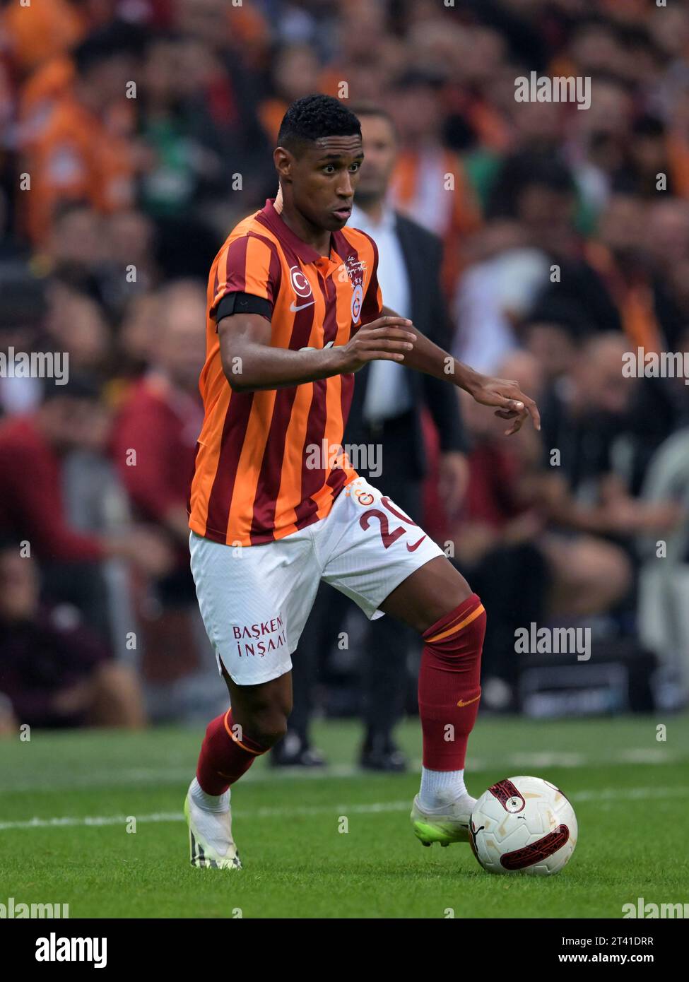 ISTANBUL - tête de Galatasaray lors du match turc Super LIG entre Galatasaray AS et Besiktas AS au Rams Global Stadium le 21 octobre 2023 à Istanbul, Turquie. ANP | Hollandse Hoogte | GERRIT VAN COLOGNE Banque D'Images