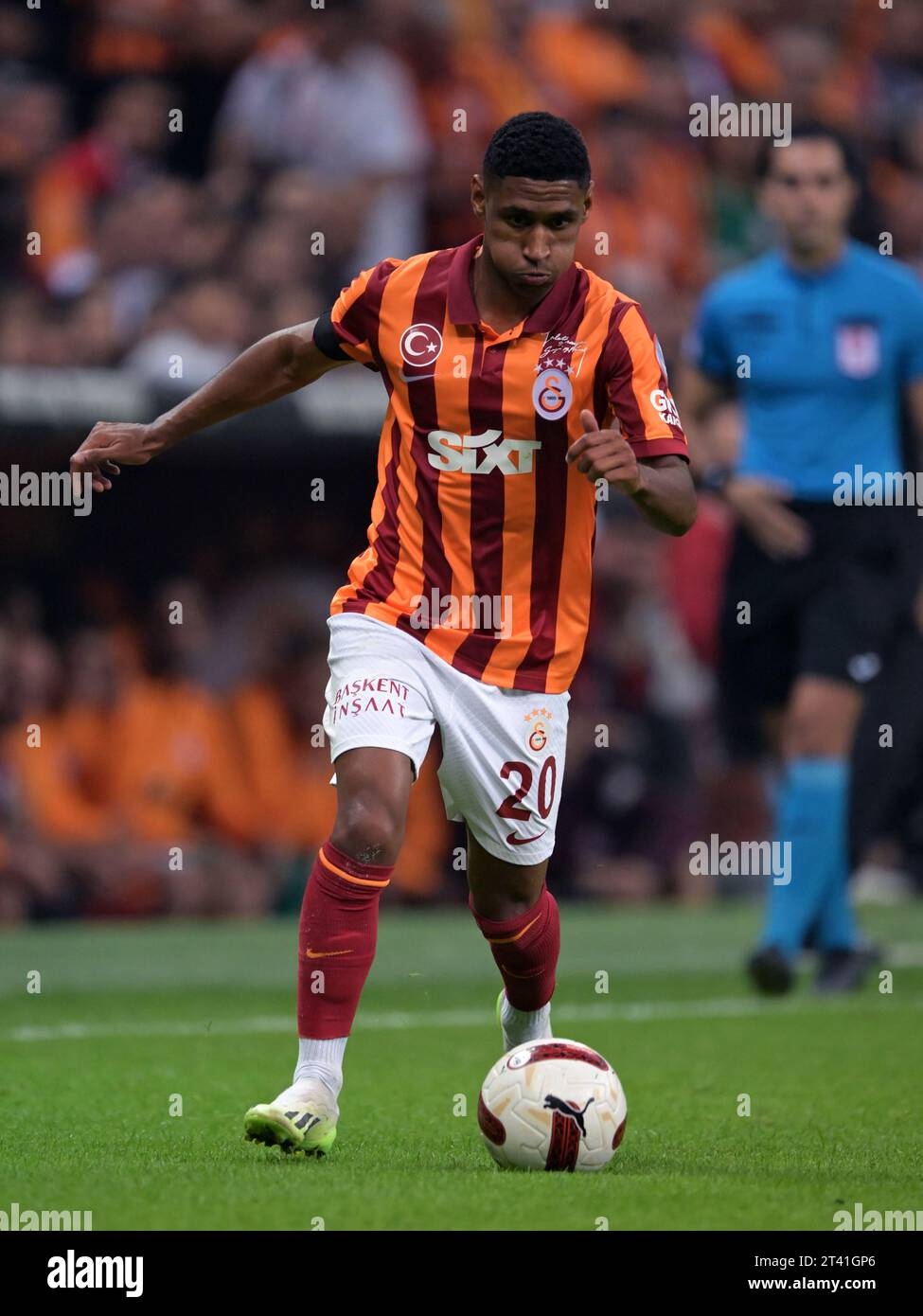 ISTANBUL - tête de Galatasaray lors du match turc Super LIG entre Galatasaray AS et Besiktas AS au Rams Global Stadium le 21 octobre 2023 à Istanbul, Turquie. ANP | Hollandse Hoogte | GERRIT VAN COLOGNE Banque D'Images