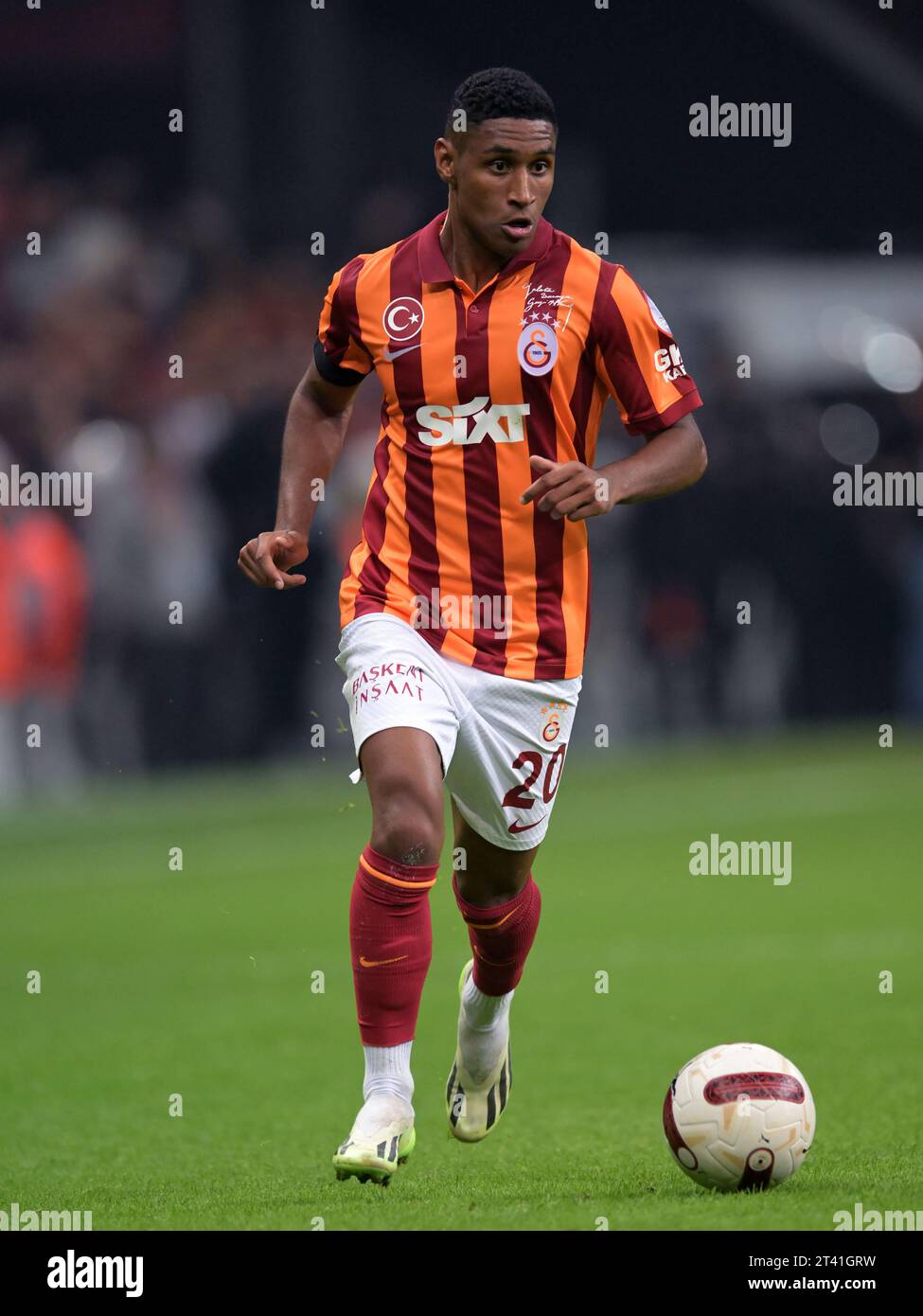 ISTANBUL - tête de Galatasaray lors du match turc Super LIG entre Galatasaray AS et Besiktas AS au Rams Global Stadium le 21 octobre 2023 à Istanbul, Turquie. ANP | Hollandse Hoogte | GERRIT VAN COLOGNE Banque D'Images