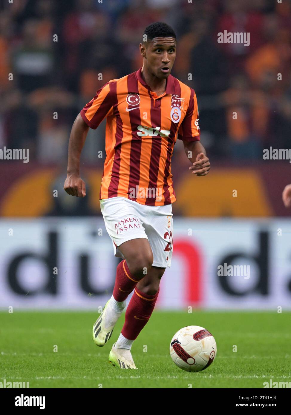 ISTANBUL - tête de Galatasaray lors du match turc Super LIG entre Galatasaray AS et Besiktas AS au Rams Global Stadium le 21 octobre 2023 à Istanbul, Turquie. ANP | Hollandse Hoogte | GERRIT VAN COLOGNE Banque D'Images