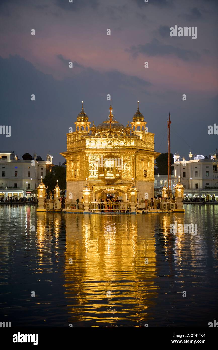 Le Temple d'Or, Golden Temple Rd, Atta Mandi, Katra Ahluwalia, Amritsar, Amritsar Cantt., Punjab, Inde Banque D'Images