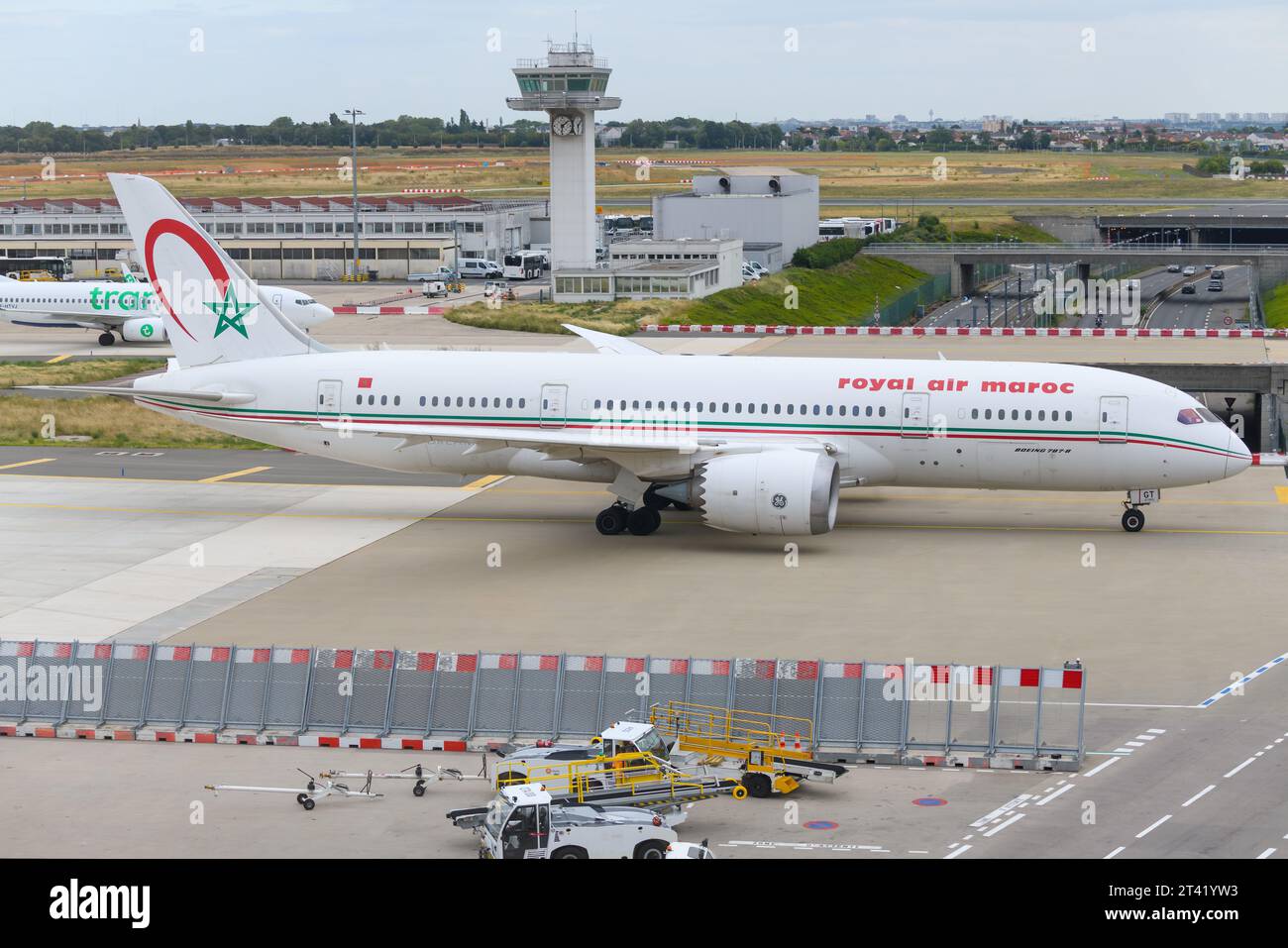 Royal Air Maroc Boeing 787-8 au roulage. Avion B787 de RAM (Royal air maroc). Avion 787 Dreamliner. Banque D'Images