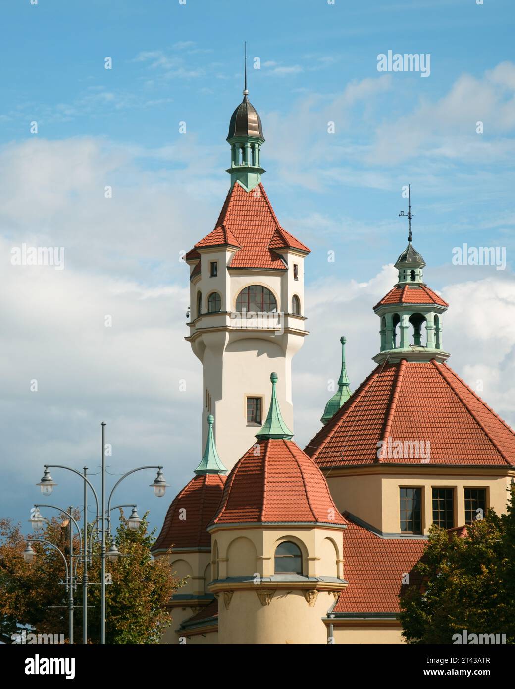 Le phare de Sopot, Pologne Banque D'Images