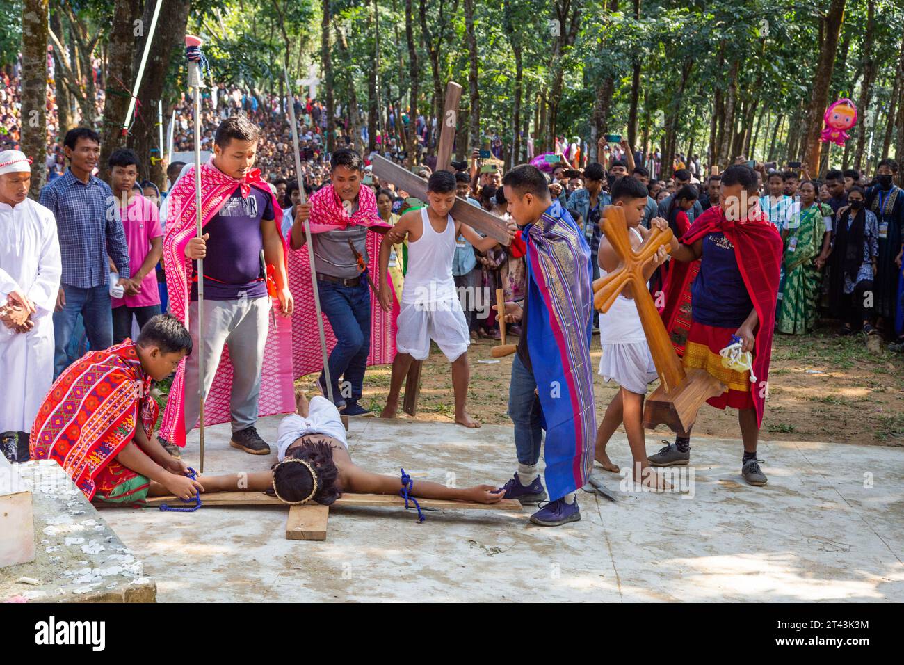 BANGLADESH Fatima Rani pèlerinage a eu lieu à St. Église de Léon dans le diocèse de Mymensingh, dans le district de Sherpur, au nord-est du Bangladesh, le 27 octobre. Banque D'Images