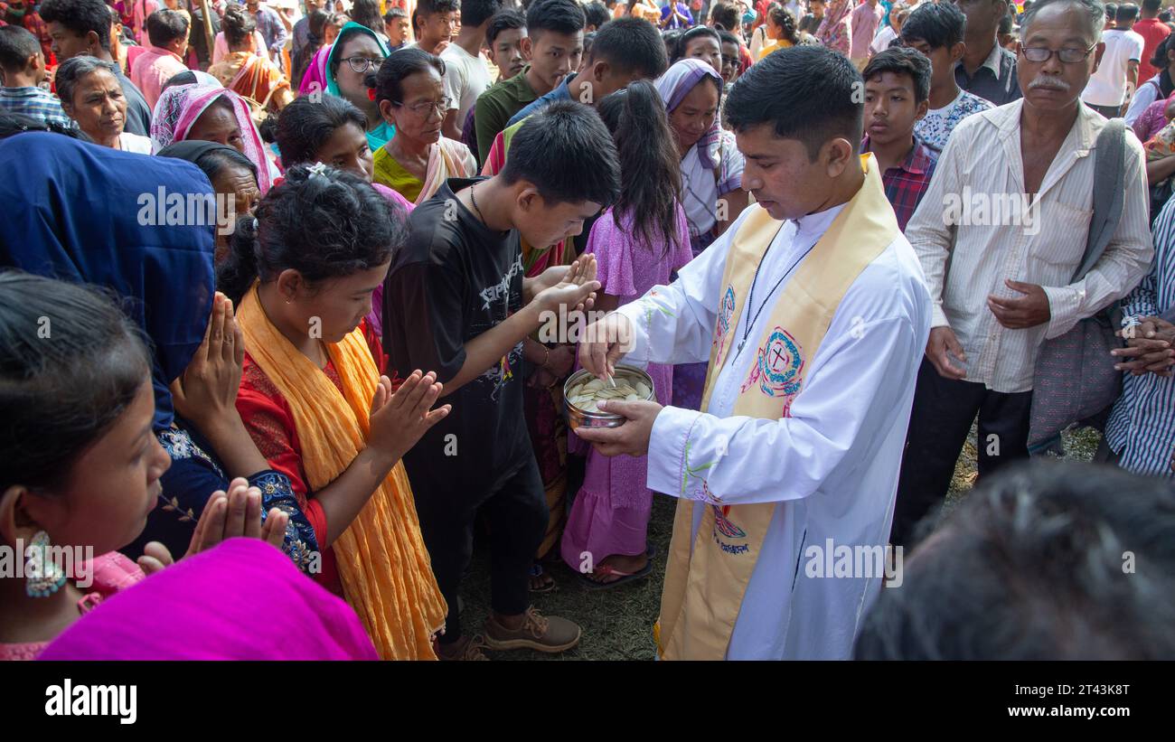 BANGLADESH Fatima Rani pèlerinage a eu lieu à St. Église de Léon dans le diocèse de Mymensingh, dans le district de Sherpur, au nord-est du Bangladesh, le 27 octobre. Banque D'Images