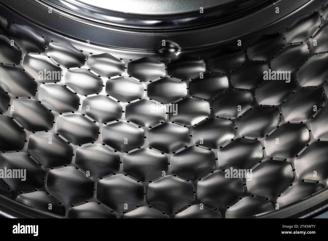 Tambour en nid d'abeille pour machine à laver Miele. Banque D'Images