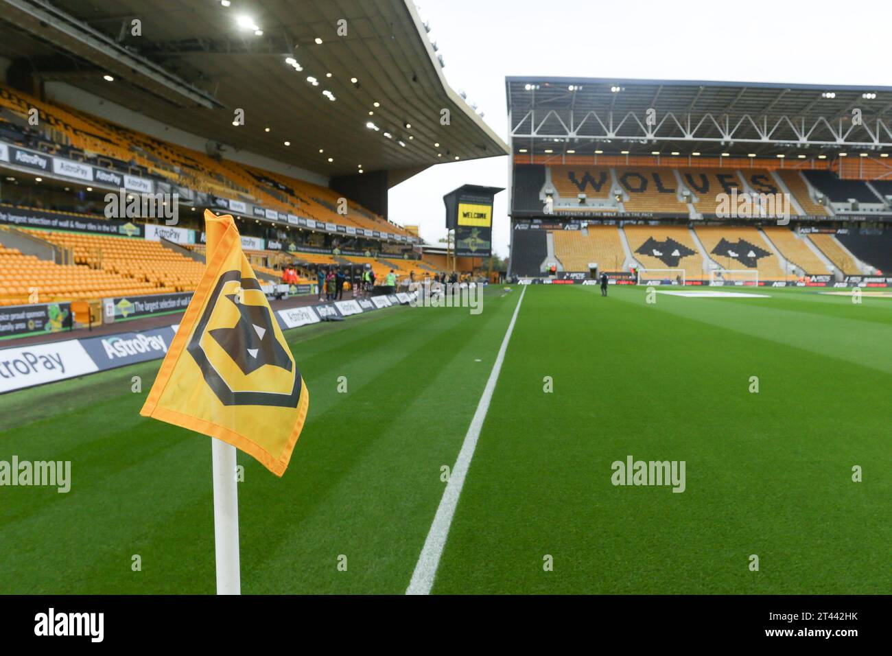 Vue générale du stade Moulineux lors du match de Premier League entre Wolverhampton Wanderers et Newcastle United à Molineux, Wolverhampton le samedi 28 octobre 2023. (Photo : Gustavo Pantano | MI News) crédit : MI News & Sport / Alamy Live News Banque D'Images